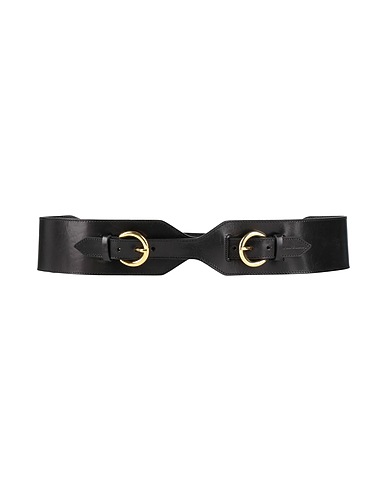 EMPORIO ARMANI High-waist belt Black Leather