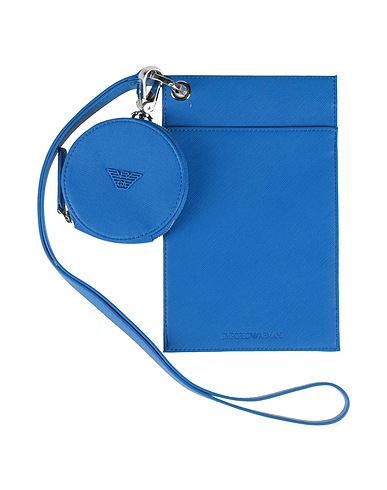 EMPORIO ARMANI Small Leather Goods Azure Textile fibres