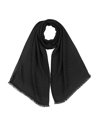 EMPORIO ARMANI Scarves and foulards Charcoal 56% Modal, 44% Virgin Wool