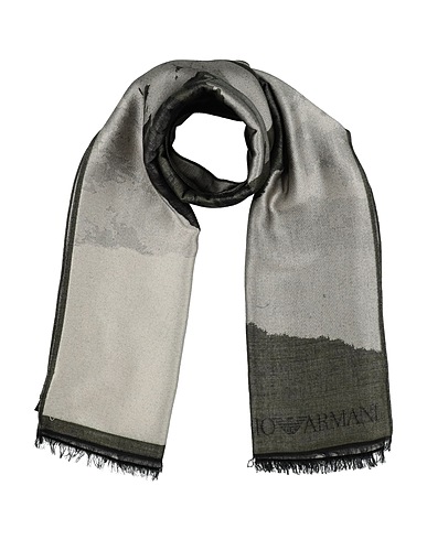 EMPORIO ARMANI マフラー＆スカーフ ミリタリーグリーン ポリエステル 41% / バージンウール 39% / レーヨン 20%