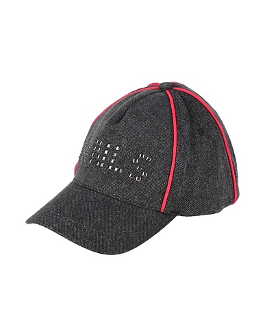 MONNALISA Hat Black 80% Cotton, 18% Polyester, 2% Elastane
