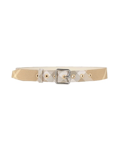 BURBERRY Regular belt Beige 66% Polyester, 32% Virgin Wool, 2% Acrylic