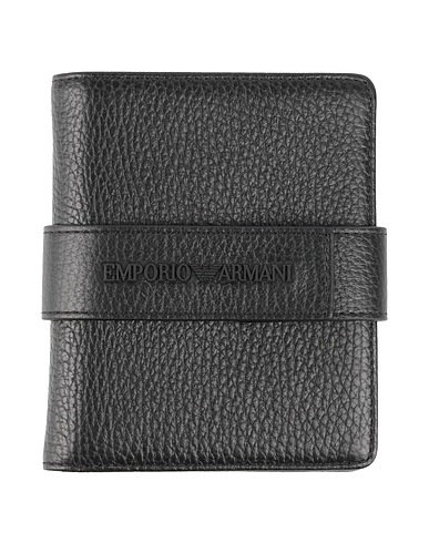 EMPORIO ARMANI Wallet Black Leather
