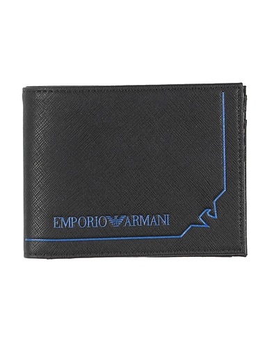 EMPORIO ARMANI Brieftasche Schwarz 100% Polyurethan, Polyamid, Polyester