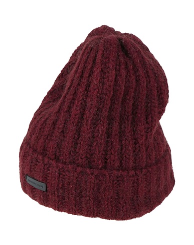 EMPORIO ARMANI Hat Burgundy 42% Acrylic, 30% Polyamide, 14% Wool, 14% Mohair wool