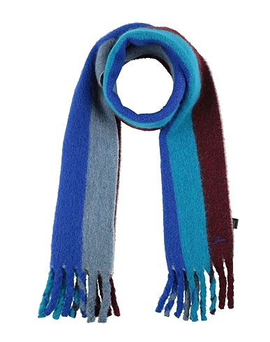PS PAUL SMITH Scarves and foulards Slate blue 38% Acrylic, 31% Wool, 22% Polyester, 9% Polyamide