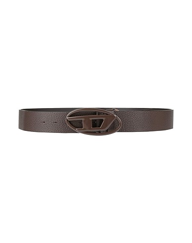 DIESEL Belts Dark brown 100% Cow leather