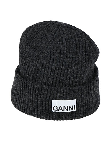 GANNI Hat Charcoal 45% Wool, 35% Recycled wool, 20% Recycled polyamide
