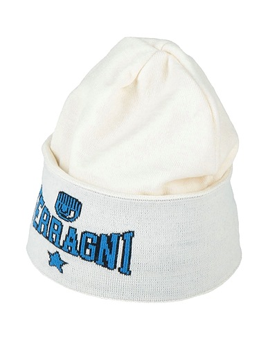CHIARA FERRAGNI Hat Ivory 50% Acrylic, 50% Wool