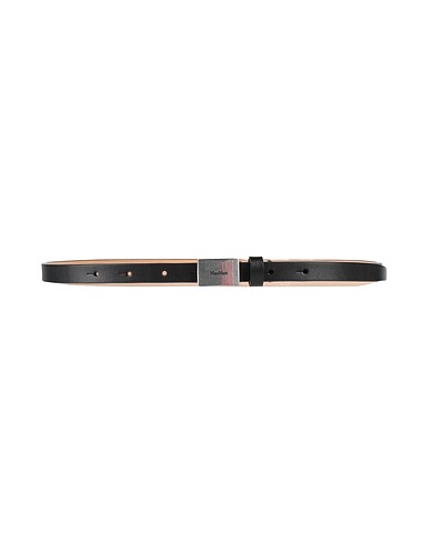 MAX MARA Thin belt SFILATA Black Calfskin