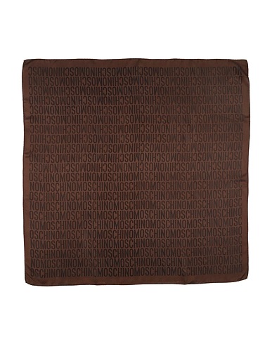 MOSCHINO Scarves and foulards Chocolate brown 100% Silk