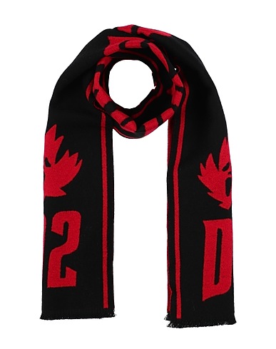 DSQUARED2 Scarves and foulards Red 100% Virgin Wool