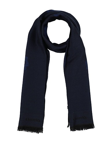 CHURCH'S Scarves and foulards Midnight blue 90% Wool, 10% Silk