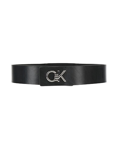 CALVIN KLEIN Fabric belt Black 100% Cow hair