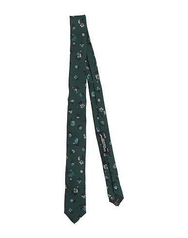 DOLCE&GABBANA Cravatte e papillon Verde scuro 100% Seta