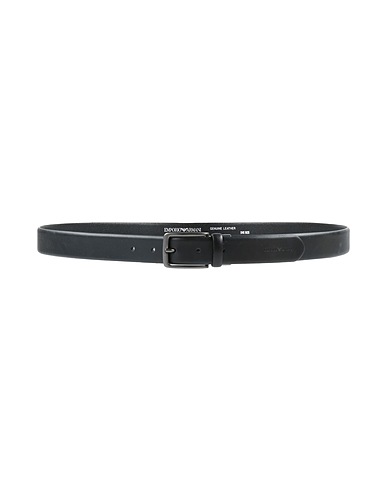EMPORIO ARMANI Leather belt Black Leather