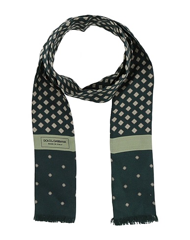 DOLCE&GABBANA Scarves and foulards Dark green 100% Silk