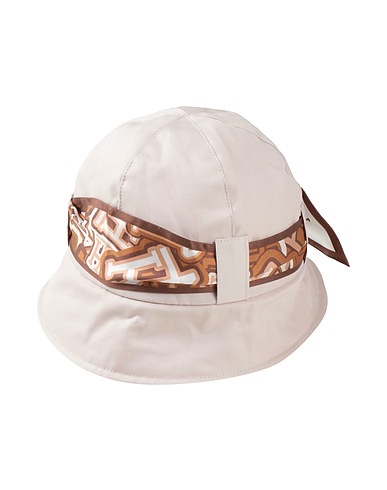 HERNO 모자 크림 100% 코튼