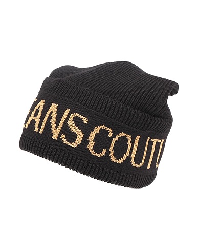 VERSACE JEANS COUTURE Hat Black 50% Acrylic, 50% Wool