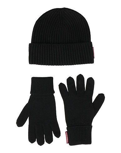 DSQUARED2 Accessories sets Black 100% Wool