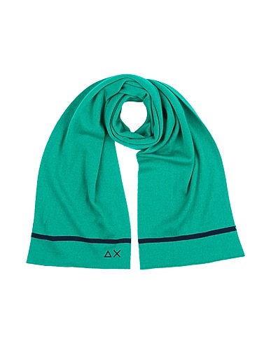SUN 68 Sciarpe e foulard Verde smeraldo 50% Lana Merino, 50% Acrilico