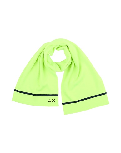 SUN 68 Sciarpe e foulard Verde lime 50% Lana Merino, 50% Acrilico