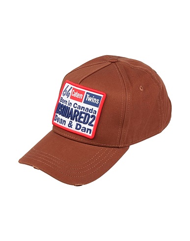 DSQUARED2 Hat Brown 100% Cotton