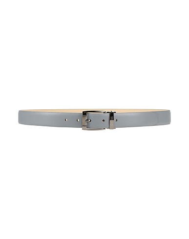 GUESS Leather belt Light grey 100% Leather
