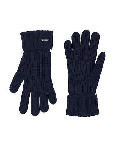 WOOLRICH Gloves Blue 100% Cashmere