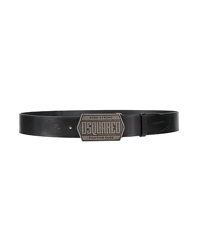 DSQUARED2 Cintura in pelle Nero 100% Vacchetta