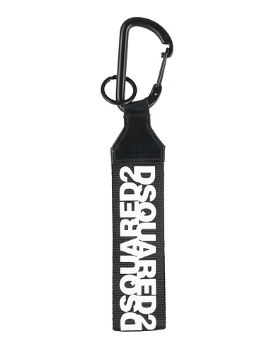 DSQUARED2 Porte-clés Noir Cuir, Fibres textiles