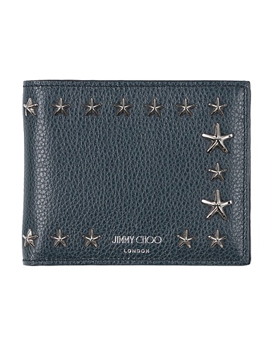 JIMMY CHOO Wallet Midnight blue Calfskin