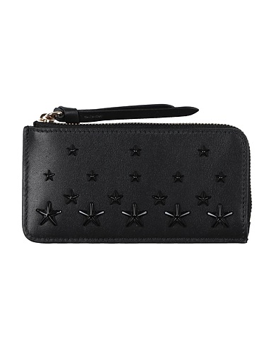 JIMMY CHOO Brieftasche Schwarz Leder