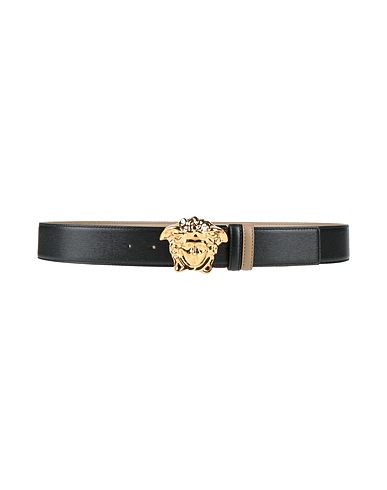 VERSACE Δερμάτινη ζώνη Μαύρο Δέρμα