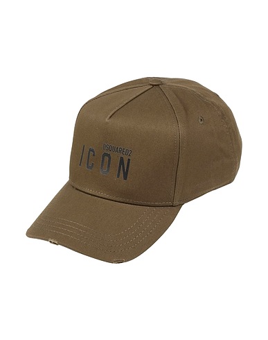DSQUARED2 Hat ICON Military green 100% Cotton