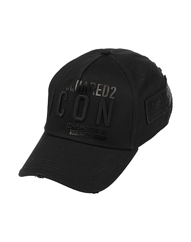 DSQUARED2 Hat ICON Black 100% Cotton