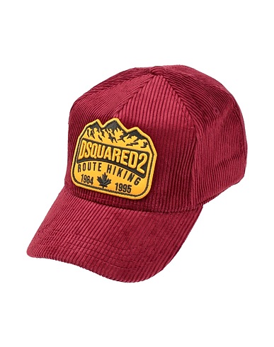 DSQUARED2 Hat Burgundy 100% Cotton