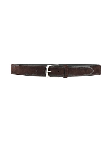 UNIFORM Leather belt Dark brown Leather