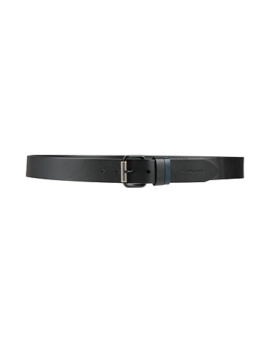 CERRUTI 1881 Leather belt Black 100% Cow leather