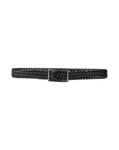CERRUTI 1881 Leather belt Black 100% Cow leather