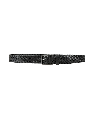 CERRUTI 1881 Leather belt Black 100% Cow leather