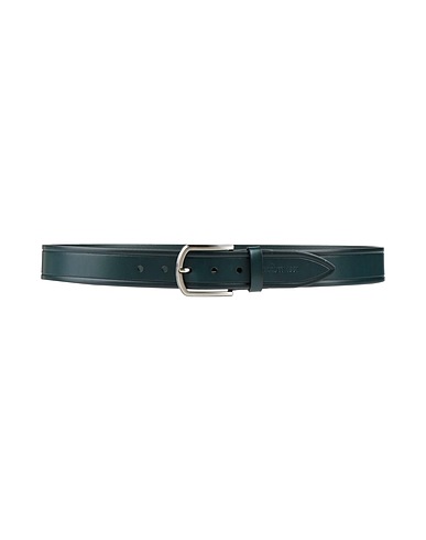 CERRUTI 1881 Leather belt Midnight blue 100% Cow leather
