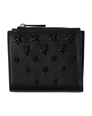 JIMMY CHOO Wallet Black Calfskin