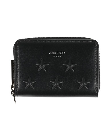 JIMMY CHOO Wallet Black Calfskin