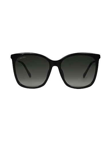 JIMMY CHOO Occhiali da sole Nero Plastica, Metallo