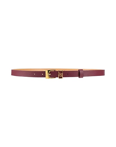 ELISABETTA FRANCHI Thin belt Plum Cow leather