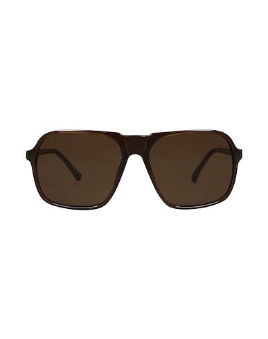 LINDA FARROW x DRIES VAN NOTEN Sunglasses Chocolate brown Plastic