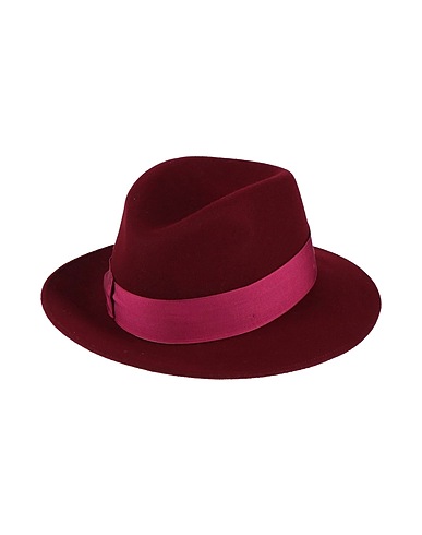 BORSALINO Hat Burgundy 100% Wool