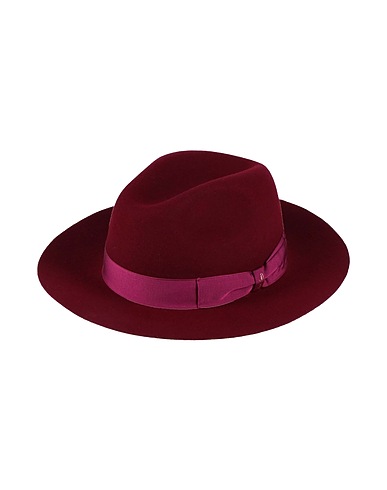 BORSALINO Hat Burgundy 100% Wool