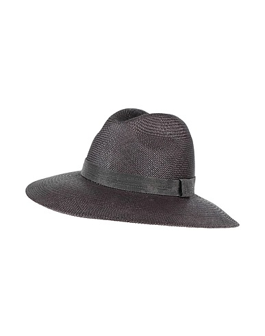 BRUNELLO CUCINELLI Hat Black 100% Straw